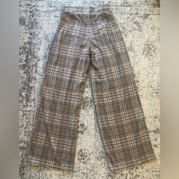 NWT Anthropologie Maeve Plaid Wide Leg Pants - Picture 7 of 13